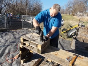 putting raised beds together