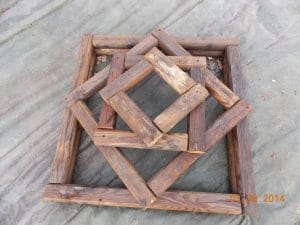 herb tower from landscape timbers