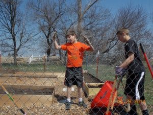 building a garden for kids