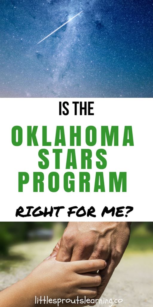 stars in space and an adult hand holding a childs