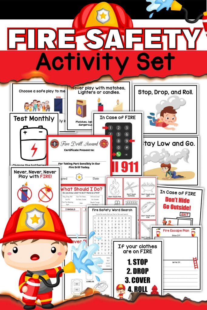 fire safety printable mock up