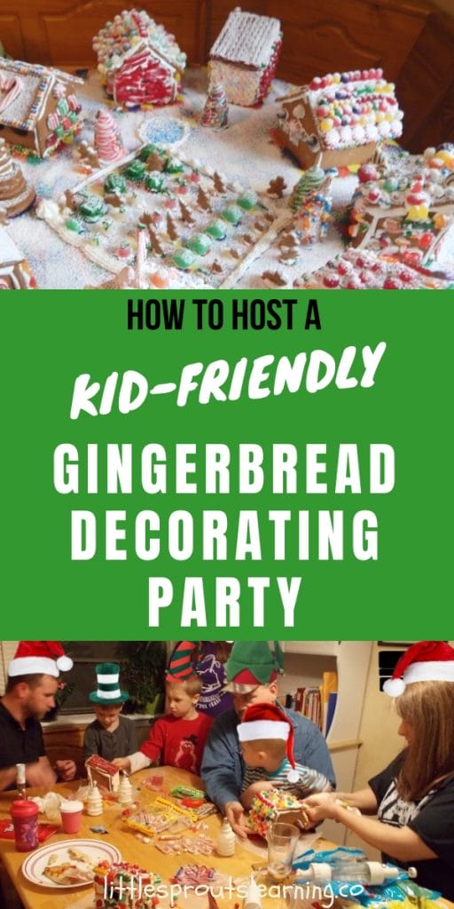 Making your own gingerbread creation and throwing a gingerbread decorating party is so much fun! It's not as hard as you think to put it together.