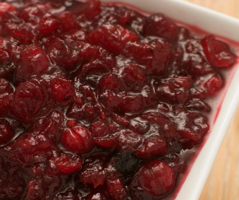 Fresh cranberry sauce is bomb-diggity.  It's beautiful, and so tart, sweet, and tasty.  It's also easy as pie, so there's no reason to buy the canned stuff or go without.  I used to never like cranberry anything until one Christmas my mom made cranberry salsa which is amazing! 