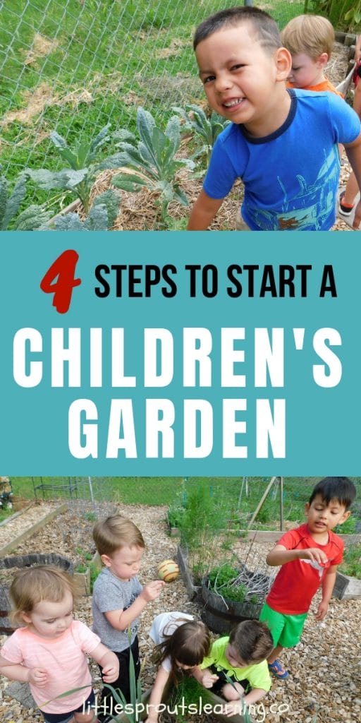 A children's garden is full of sensory experiences, science, math and so much more. Get inspired to build a daycare garden for your kids in 4 easy steps.