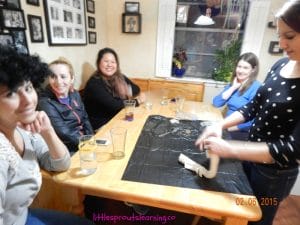 moms making tie dye shirts