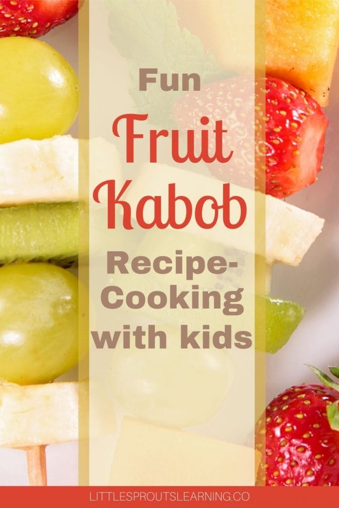 Cooking with kids does not have to be super difficult. This fun fruit kabob recipe can help kids get in the kitchen while still being easy for you!