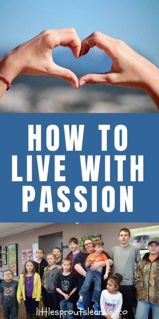 hands forming a heart and a group of kids with a passionate daycare provider