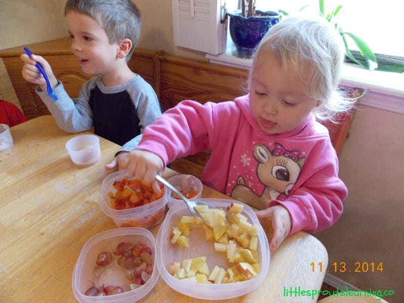 cooking with kids-fruit parfait