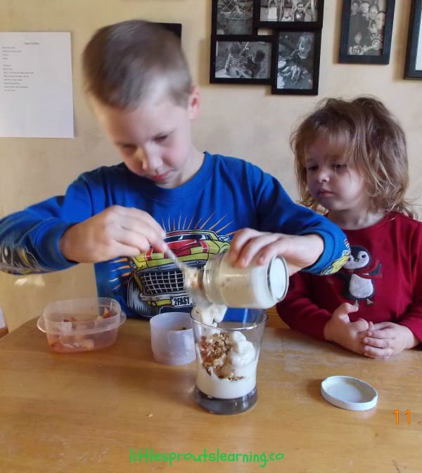 Yummy Yogurt Parfaits-Cooking with Kids!