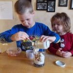 YOGURT PARFAIT RECIPE: What better snack to make with kids than healthy yogurt parfait recipe? Parfaits are fun to eat. Getting kids involved in preparing food teaches them a plethora of skills such as math, pre-reading, measuring, fine motor, and many others.