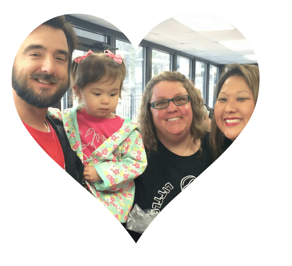 a family a provider loves with her