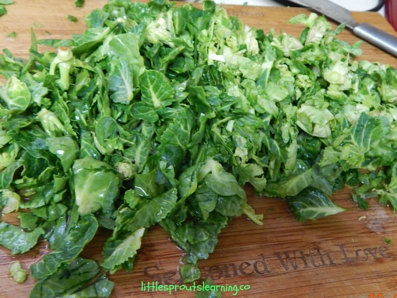 sliced brussels sprouts