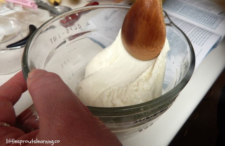 stretching homemade mozzarella cheese