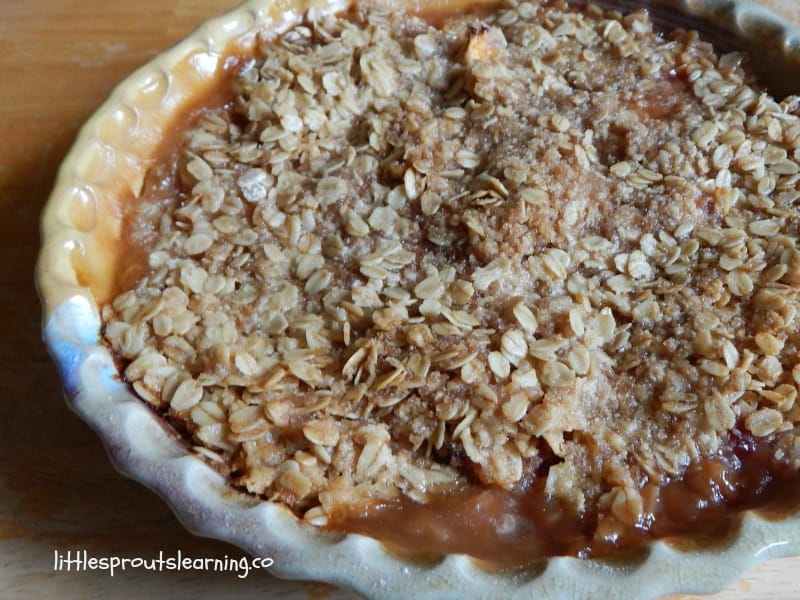 This simple peach crumble recipe using fresh peaches and a crispy oat topping is sure to delight your taste buds.