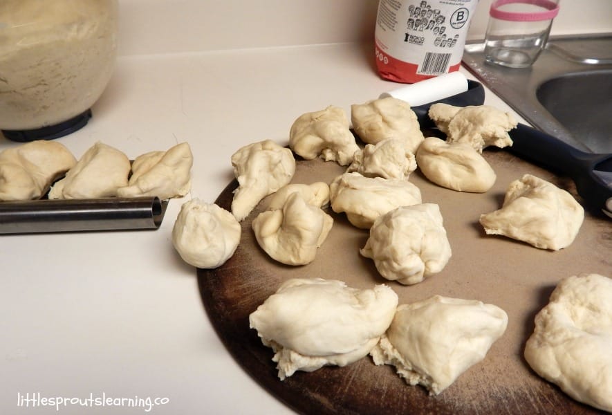 This homemade pretzel snacks recipe is a great one to use for kids cooking class. Lots of fine motor building and fun sensory experience with this one.