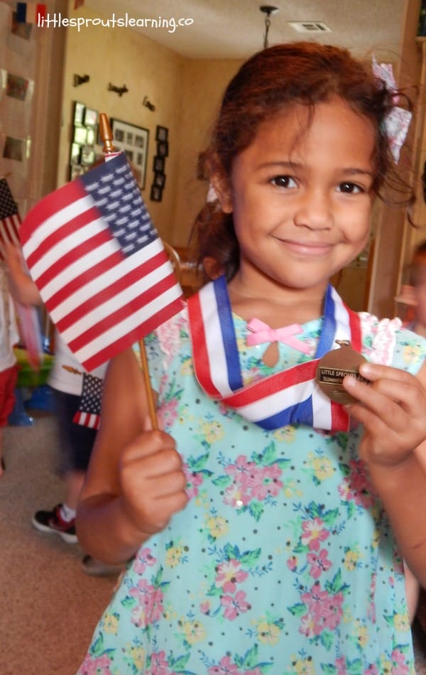 We love having Olympic activities for kids and using them to teach kids about our country, geography, doing your best, and reaching for goals.