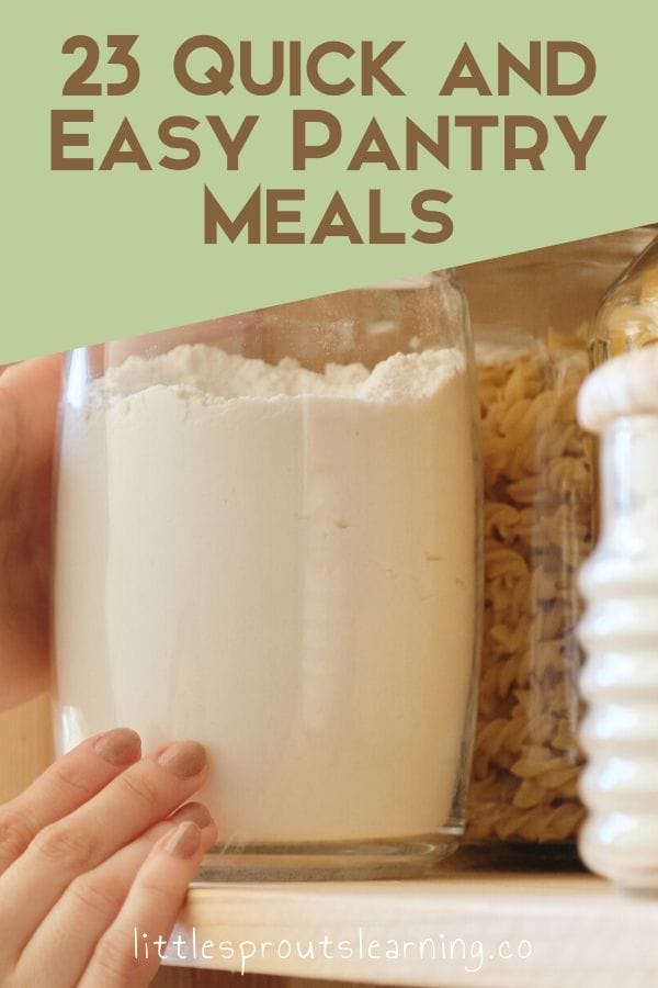 Pantry cooking can save you time and money but what can you really make with dry goods? Check out these quick and easy pantry meals.