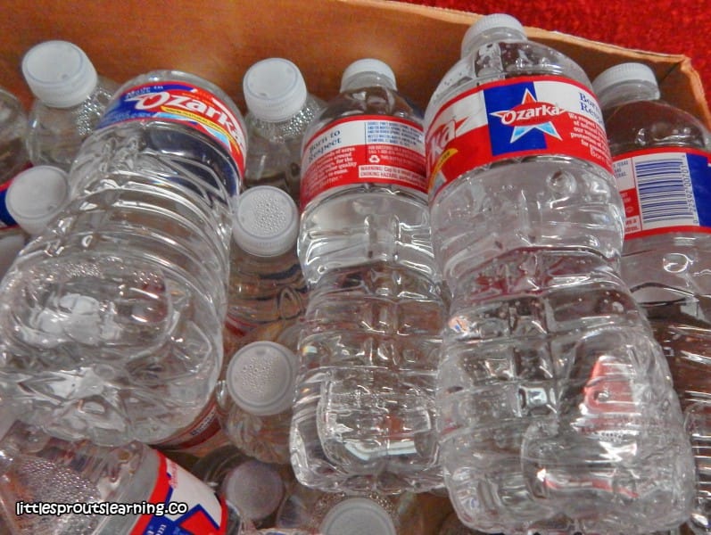 extra water stored for emergencies in home daycare