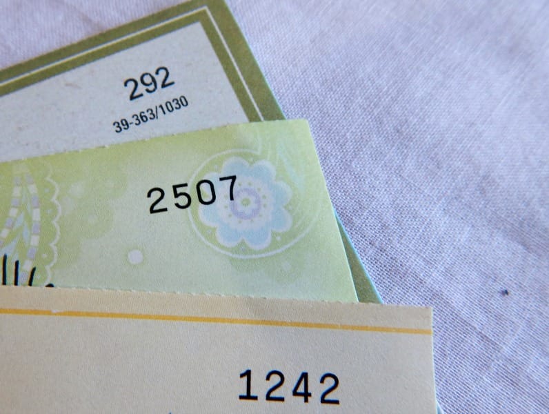 pile of daycare payment checks