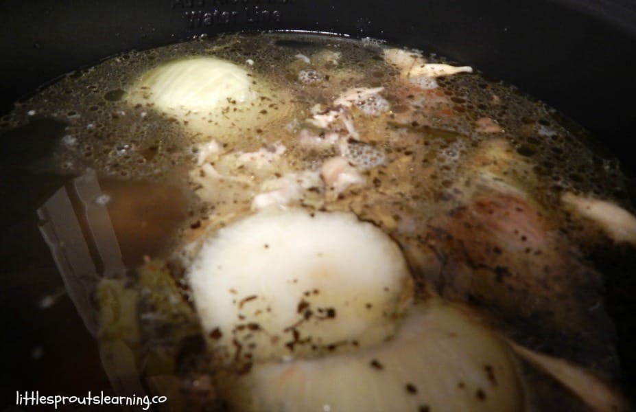 using leftover chicken