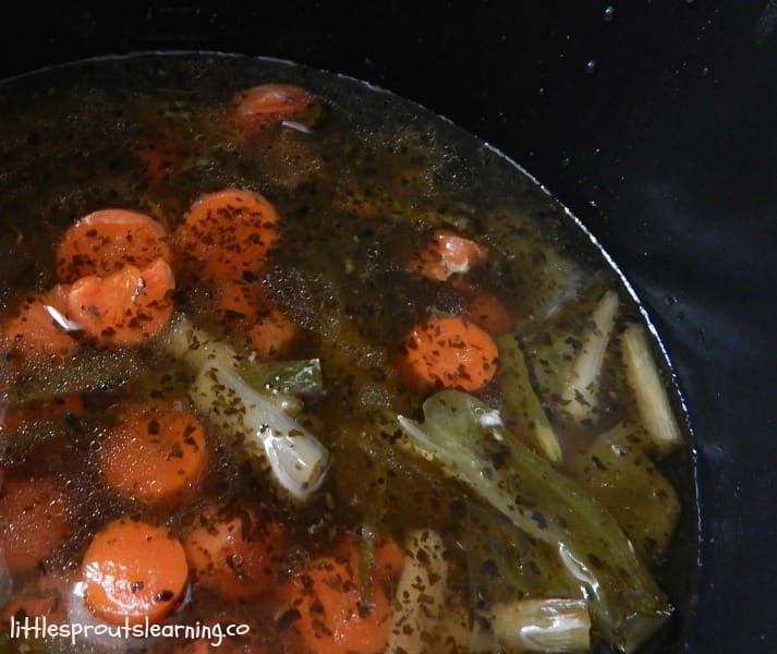 chicken stock cooked in an instant pot