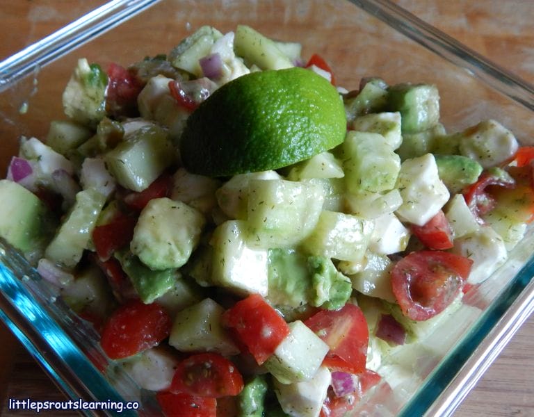 Avocados are delicious and when you add the zing of lime to this zesty avocado chopped salad, it will make your taste buds sing! 