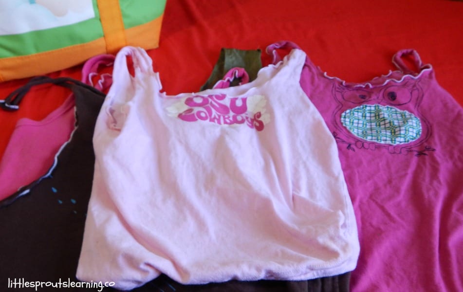 reusable shopping bags made of tank tops