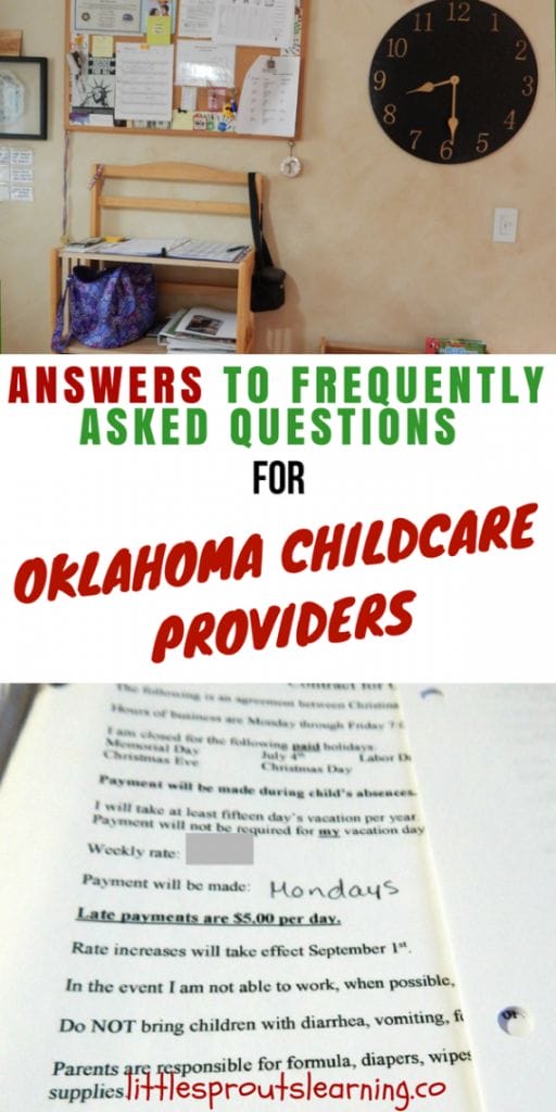 organized paperwork station for oklahoma childcare provider in their home