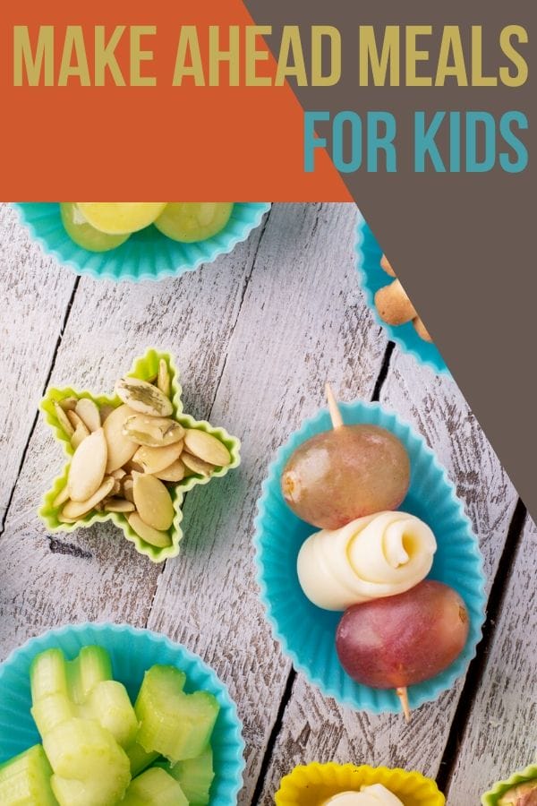 make ahead snacks in silicone cups for kids