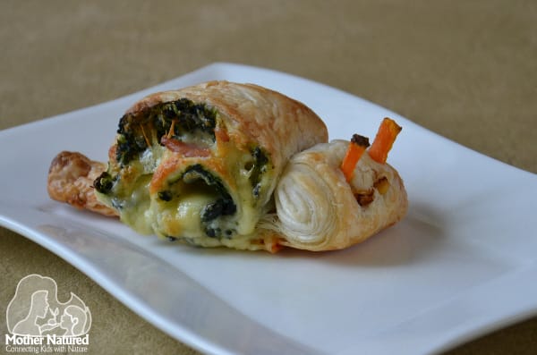 snail roll up recipe kids can make