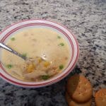 Leftover turkey soup
