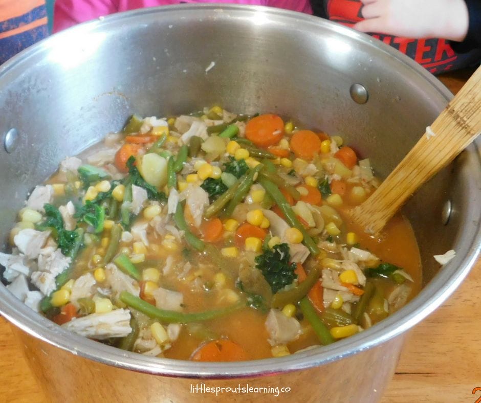 friendship soup kids made together