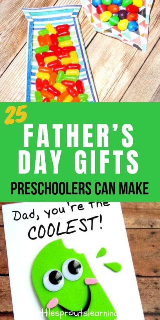 Father's day tie with candy inside and card with popsicle that says dad you're the coolest!
