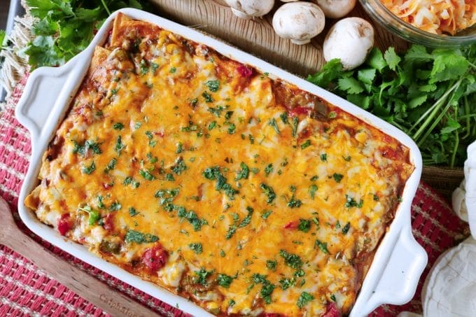 king ranch chicken casserole with real food, freezer meal