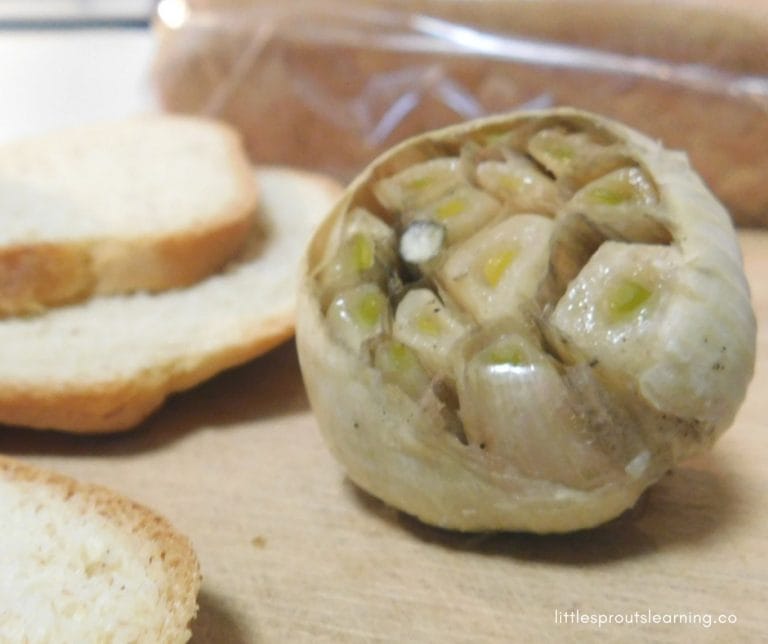 Do you love garlic? When you roast garlic, it gets milder and sweeter. It makes a wonderful addition to sauces, soups and just about anything.