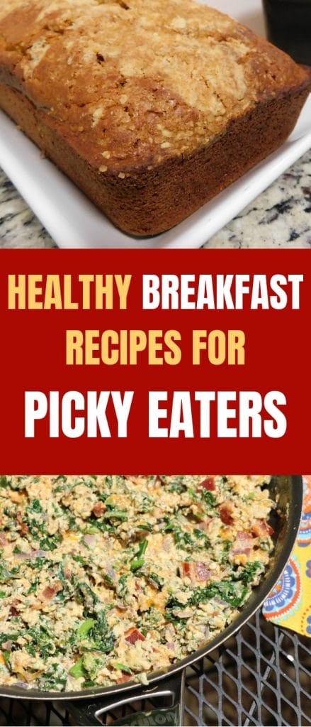 loaf of bread fresh from the oven and an egg casserole