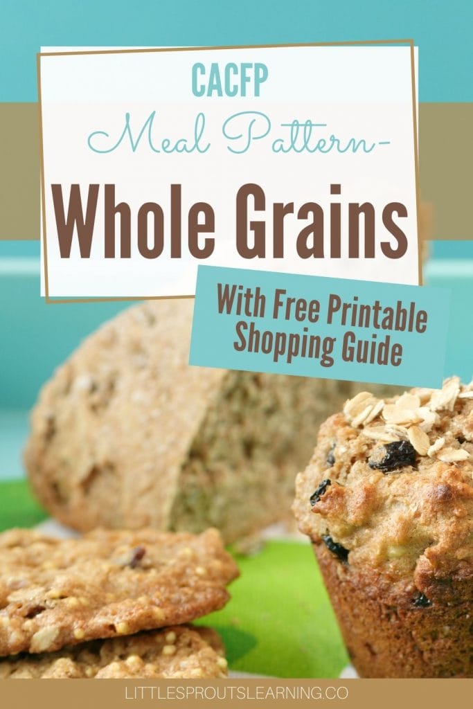 Whole grain muffins, cookies and bread on a board