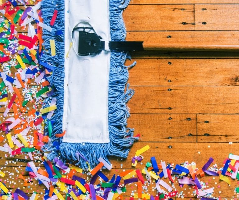 Seven little dumplings can make a lot of messes. Keeping up with the mess in home daycare is not easy but with a little routine, you’ll be able to.