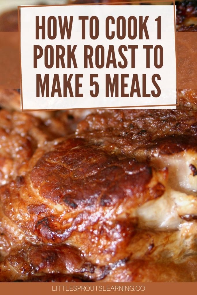 brown roasted pork roast on a board