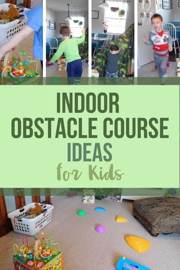 kids doing an indoor obstacle course