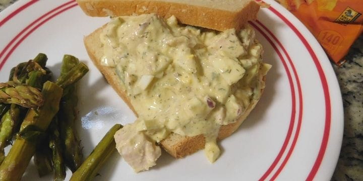 Tuna salad recipe with egg is full of flavor and you can use what you have around the house to make it. Canned tuna is a wonderful staple to keep on hand.