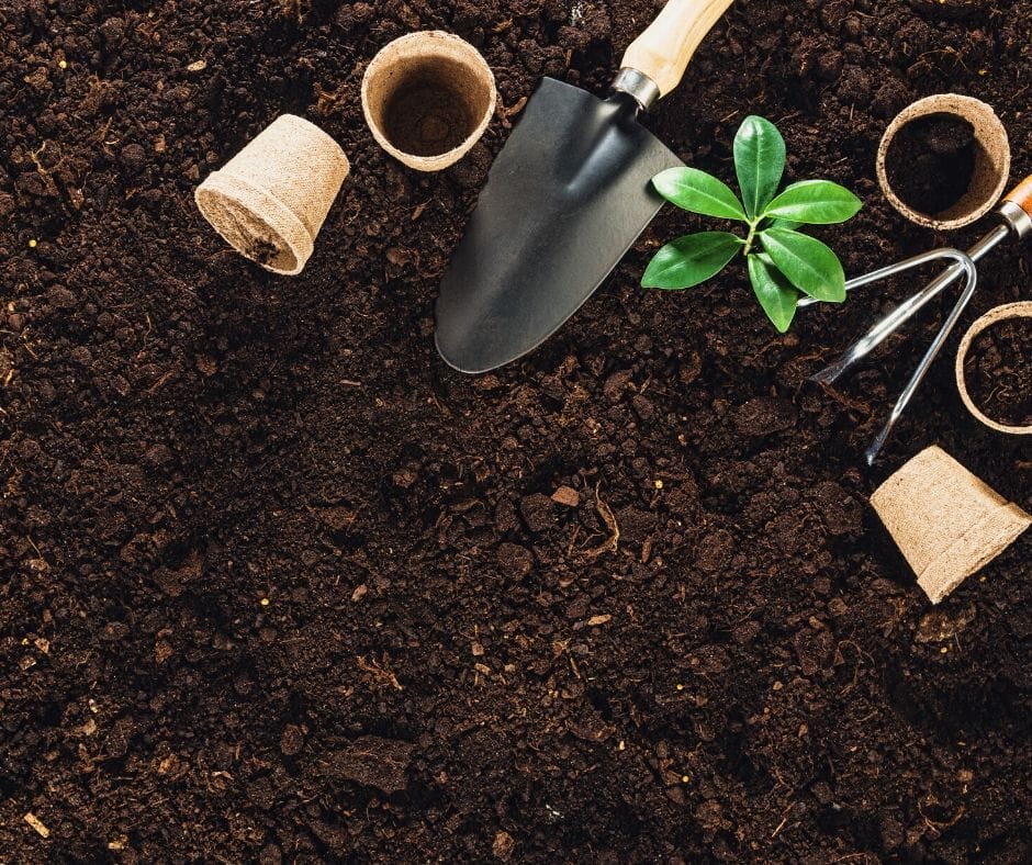 gardening pots, soil, and tools with plants for oklahoma growing zones