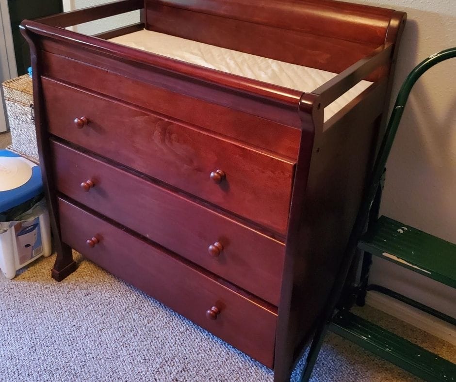 changing table in small home daycare