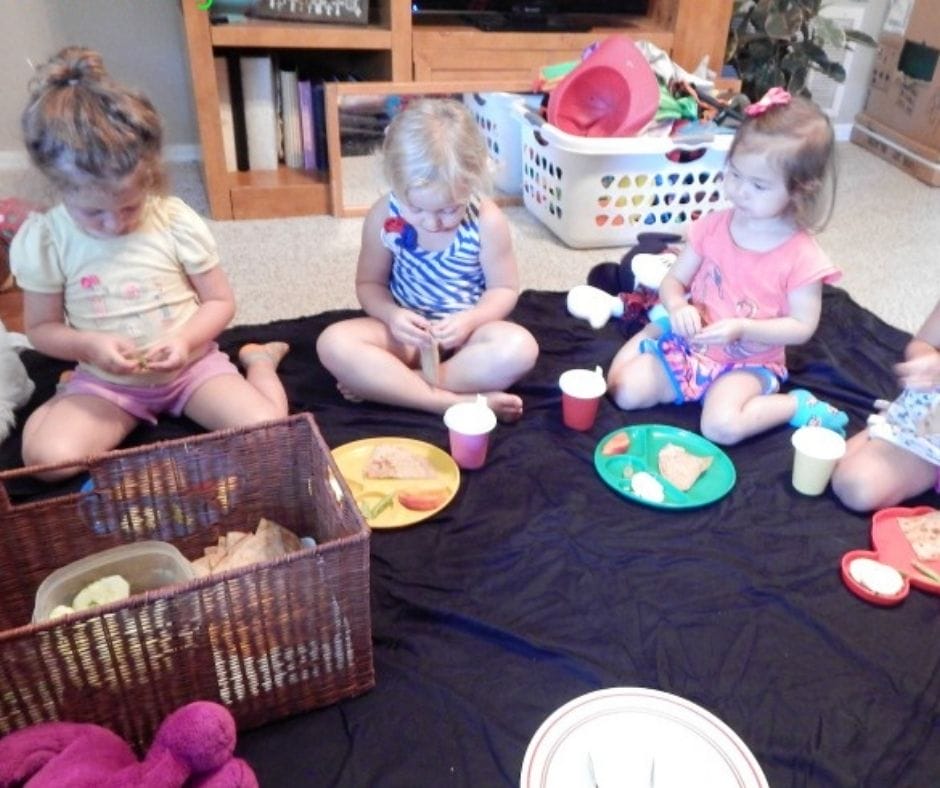 teddy bear picnic celebrating friendship in home daycare