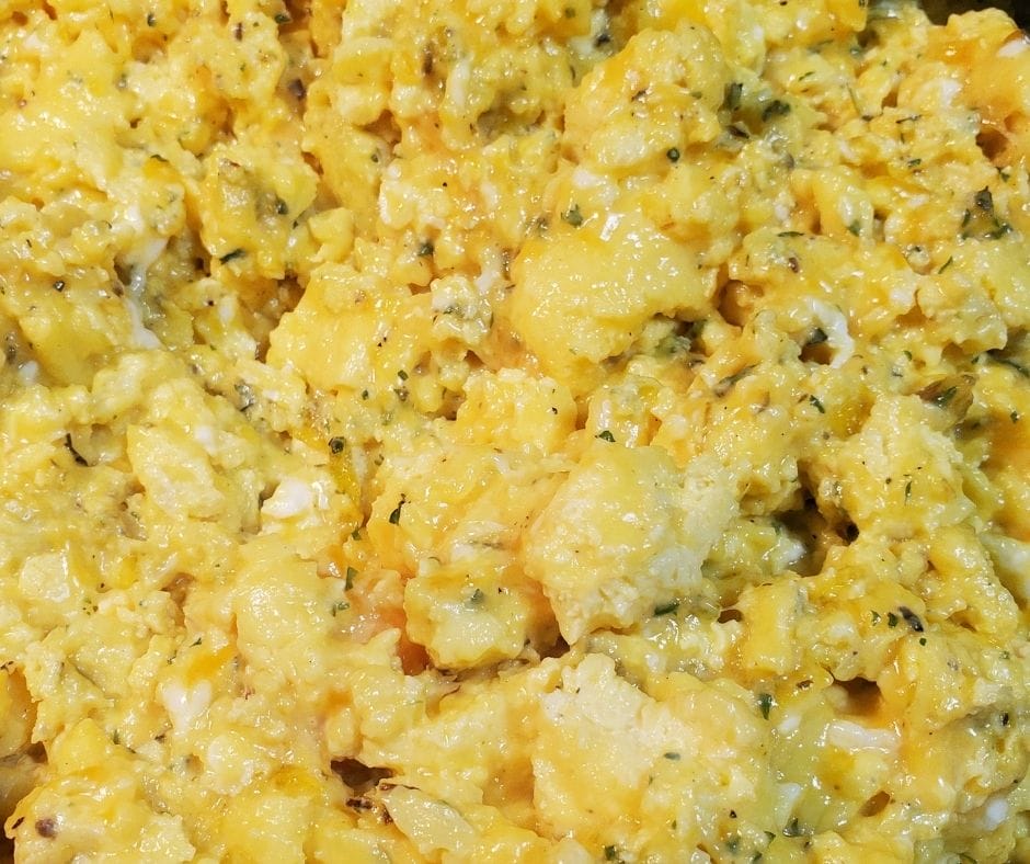 cheesy scrambled eggs