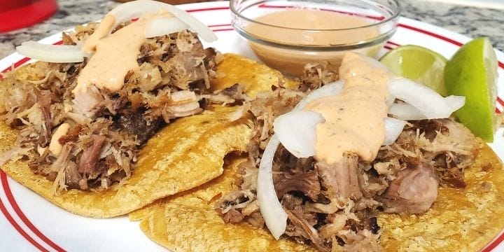 Making pulled pork is super easy, but the pork roast is big and makes a lot of meat. I love having leftover pulled pork to put in tons of dishes.