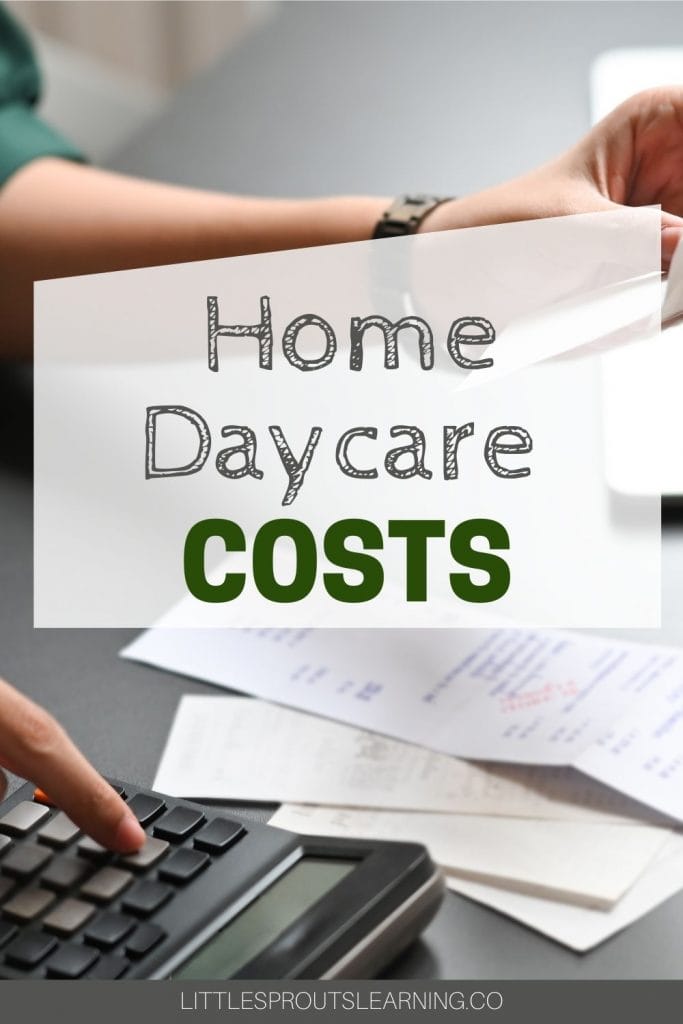 Woman adding up receipts on a calculator