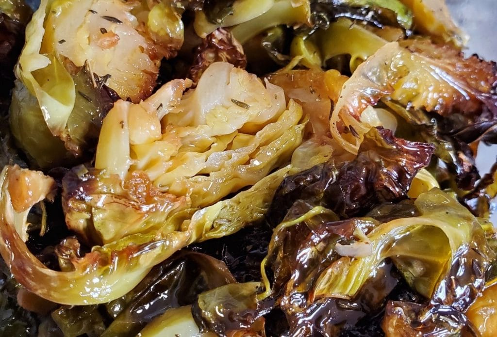 air fried brussel sprouts