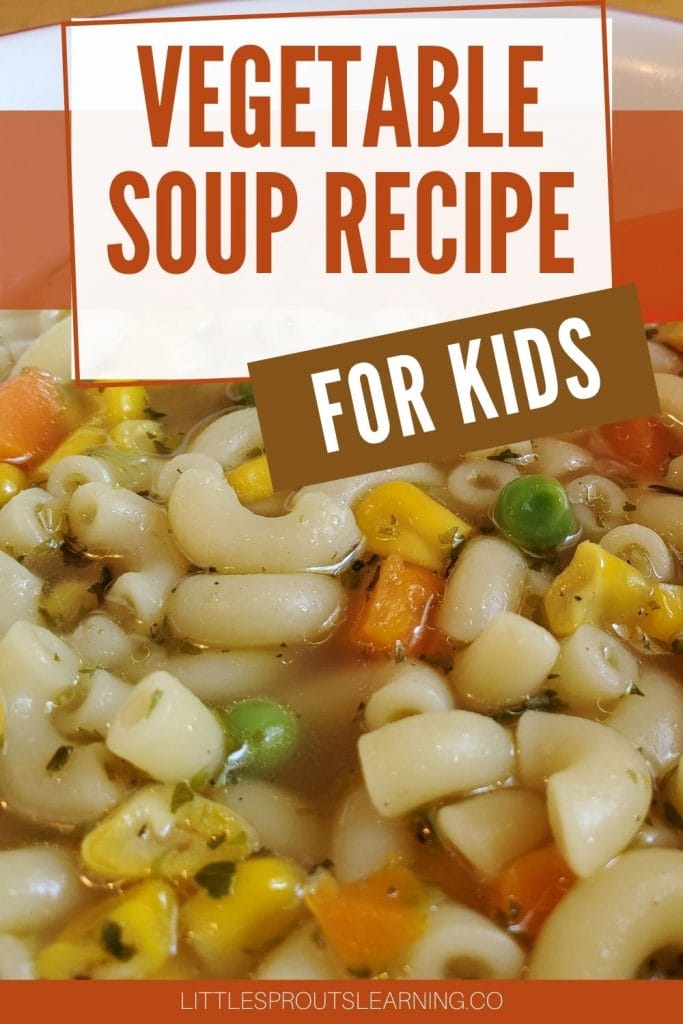 vegetable soup in a bowl with a spoon