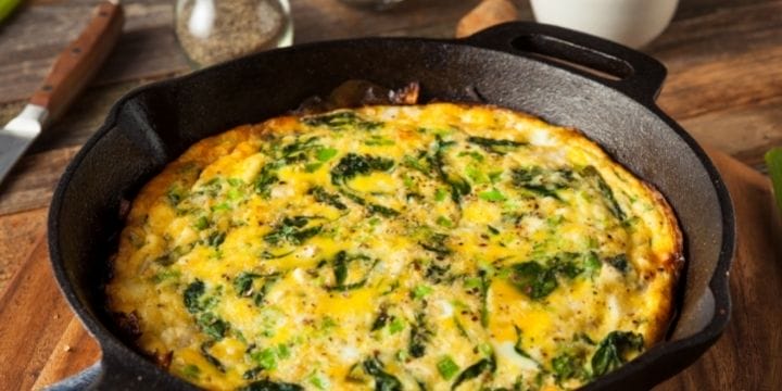 egg and veggie fritatta for meatless monday breakfast